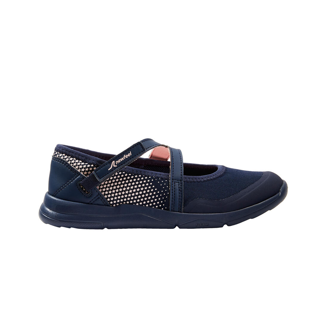 Ballerines à scratch enfant - PW 160 BR'EASY JR corail du 28 au 39
