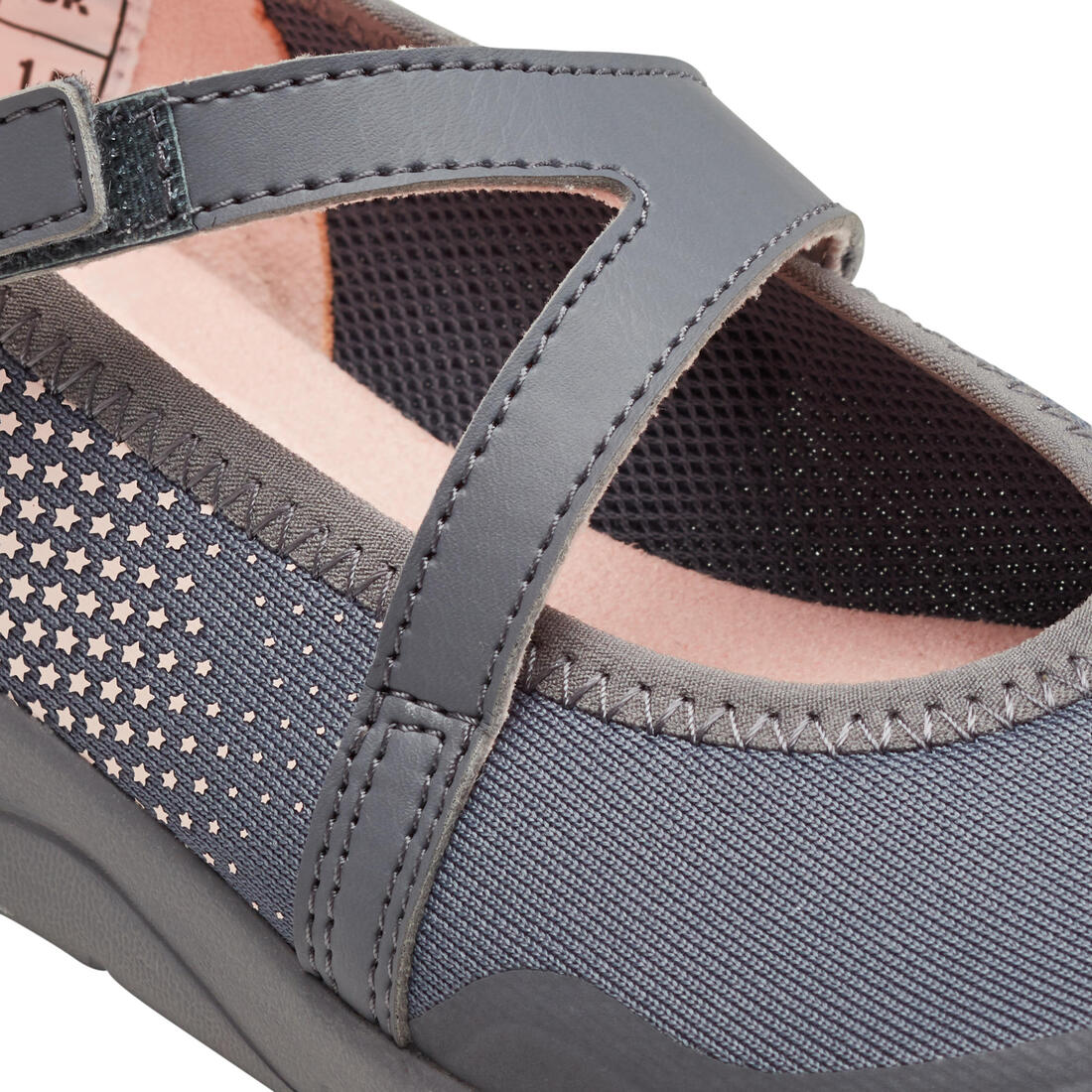 Ballerines à scratch enfant - PW 160 BR'EASY JR corail du 28 au 39
