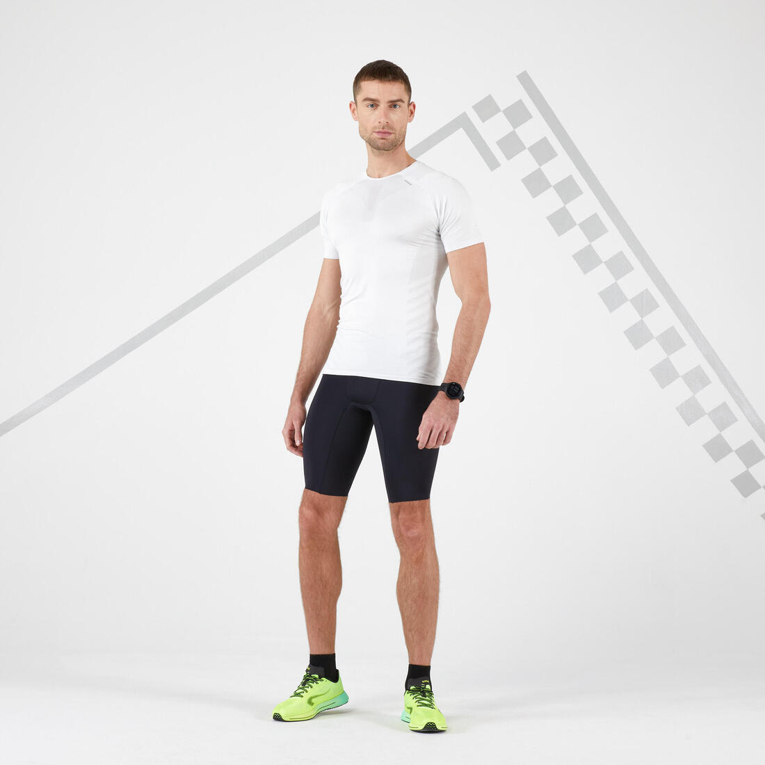T-SHIRT RUNNING HOMME RESPIRANT KIPRUN SKINCARE ARDOISE