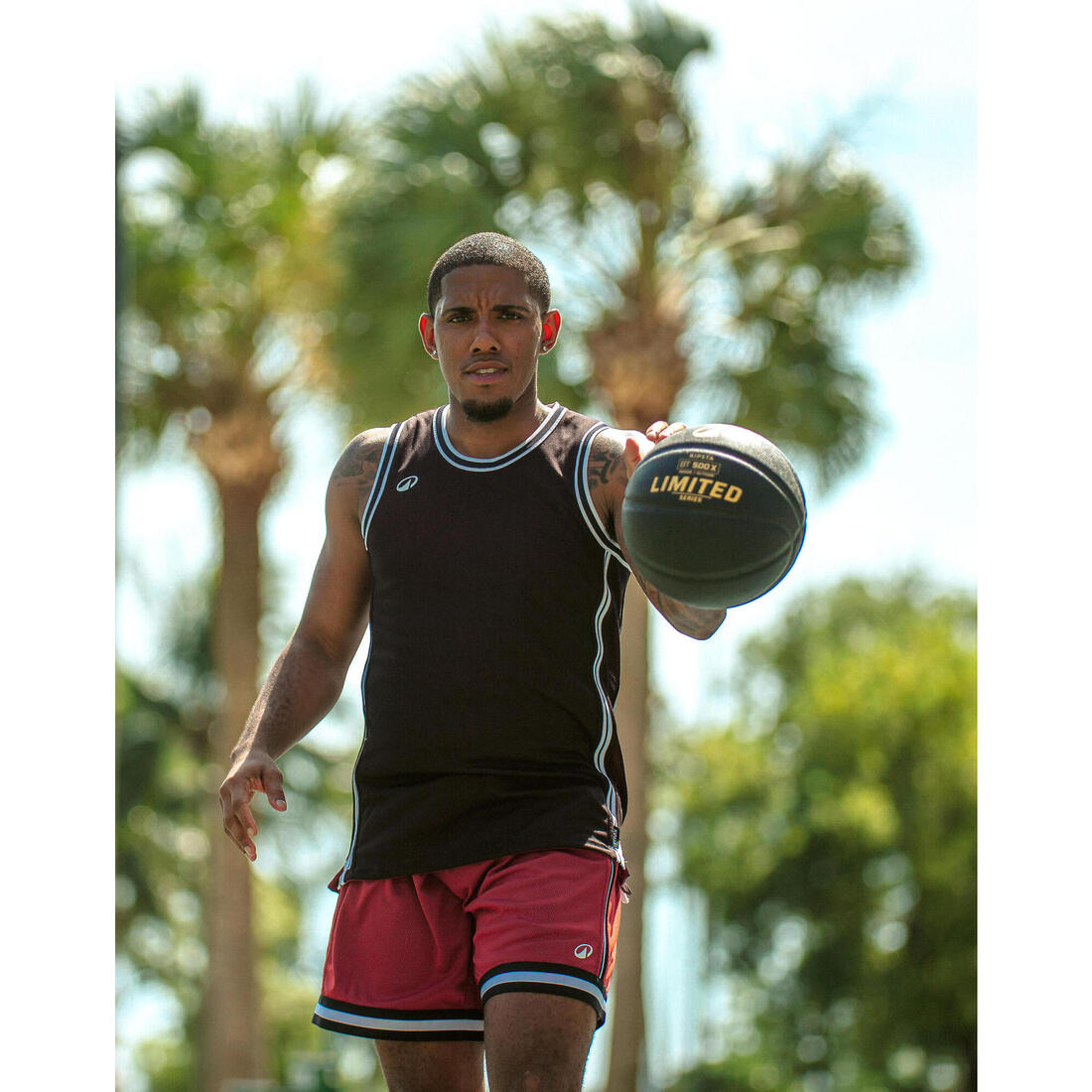 Ballon de basket adulte bt500 grip taille 7