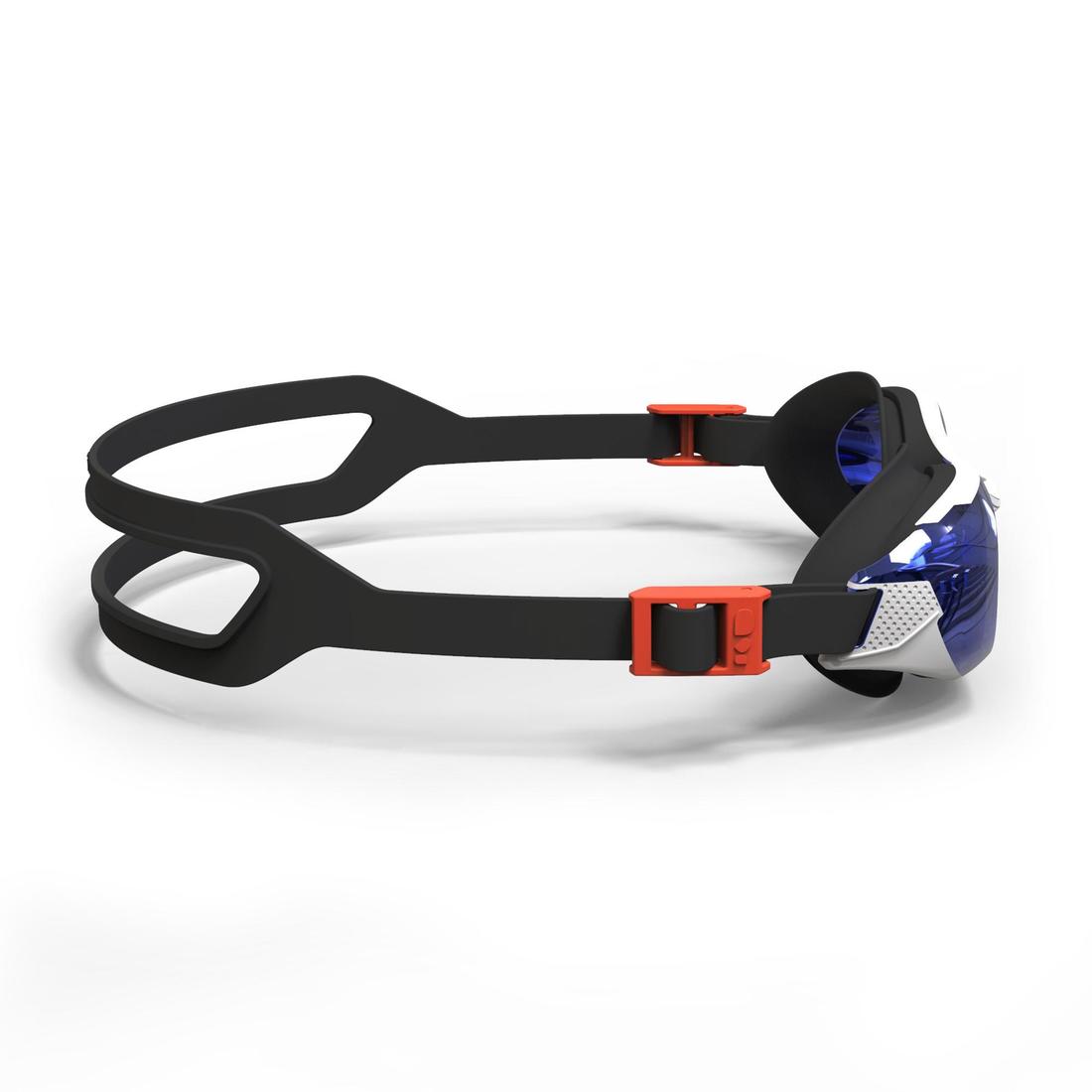 Lunettes de natation Taille Unique - Bfit blanches verres miroirs
