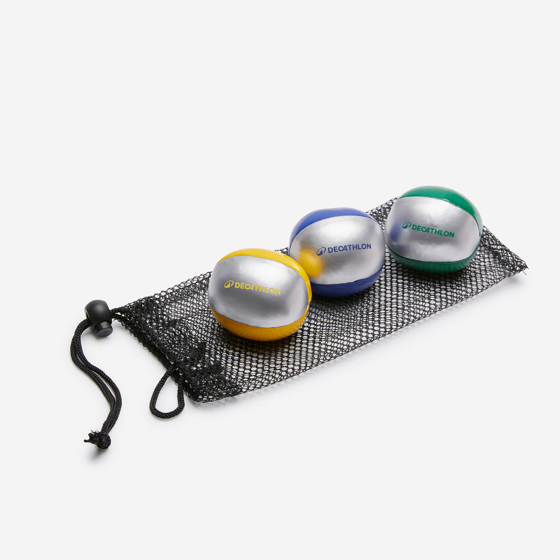 Lot de 3 balles de jonglage pour petites mains 55mm 60g + sac de transport