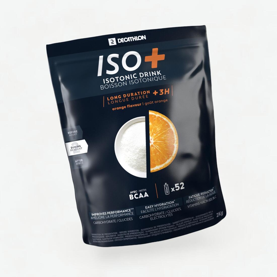 Boisson isotonique en poudre + de 3h fraise cerise, ISO+ 2kg – 8518585