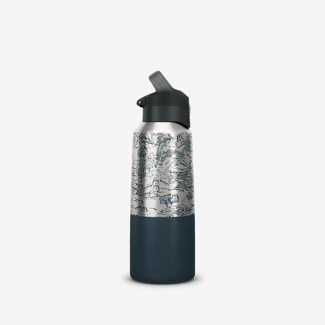 Gourde 900 isotherme inox 0,8L bouchon à ouverture rapide pour la randonnée