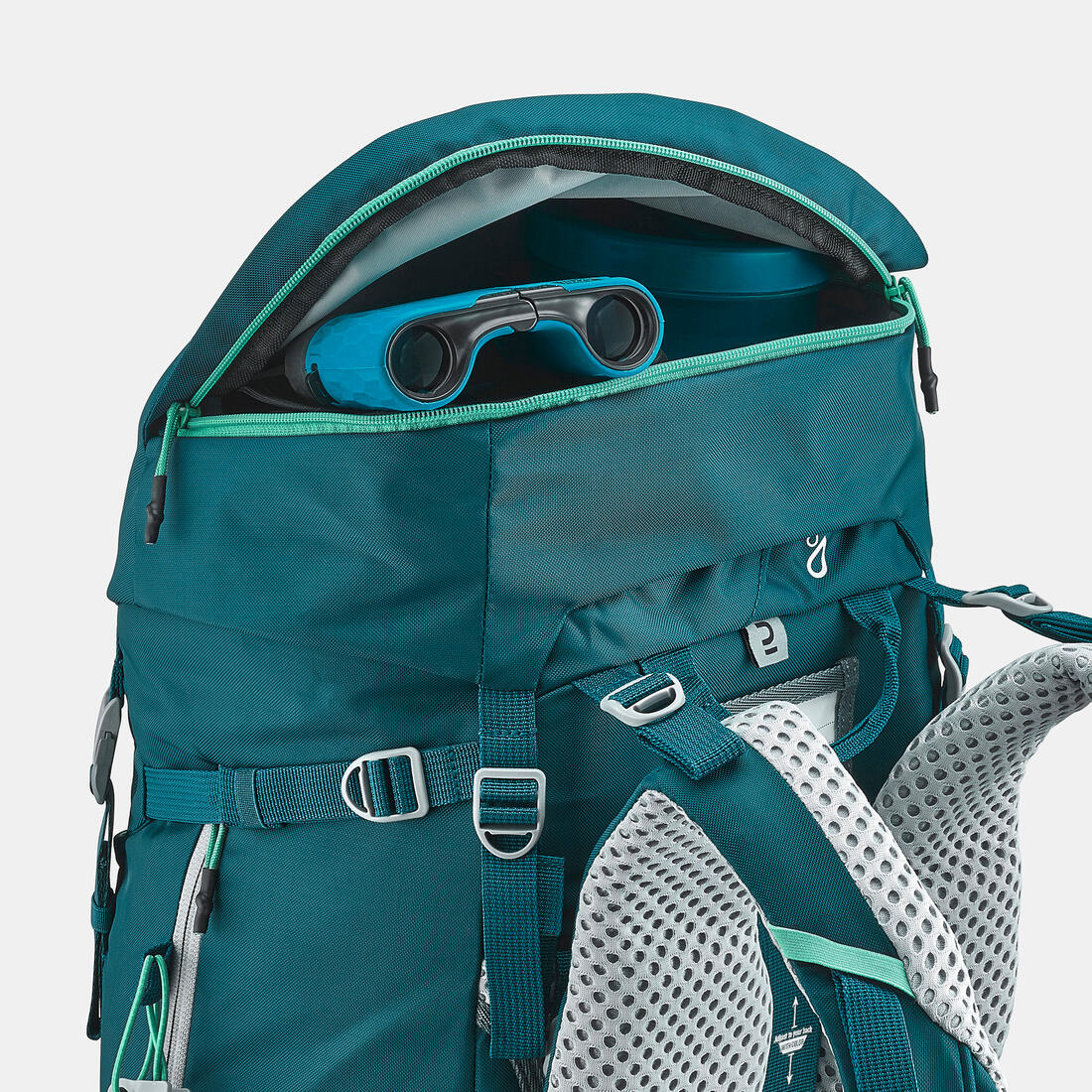 Sac à dos de randonnée 40+10L confortable et ventilé enfant, MH900