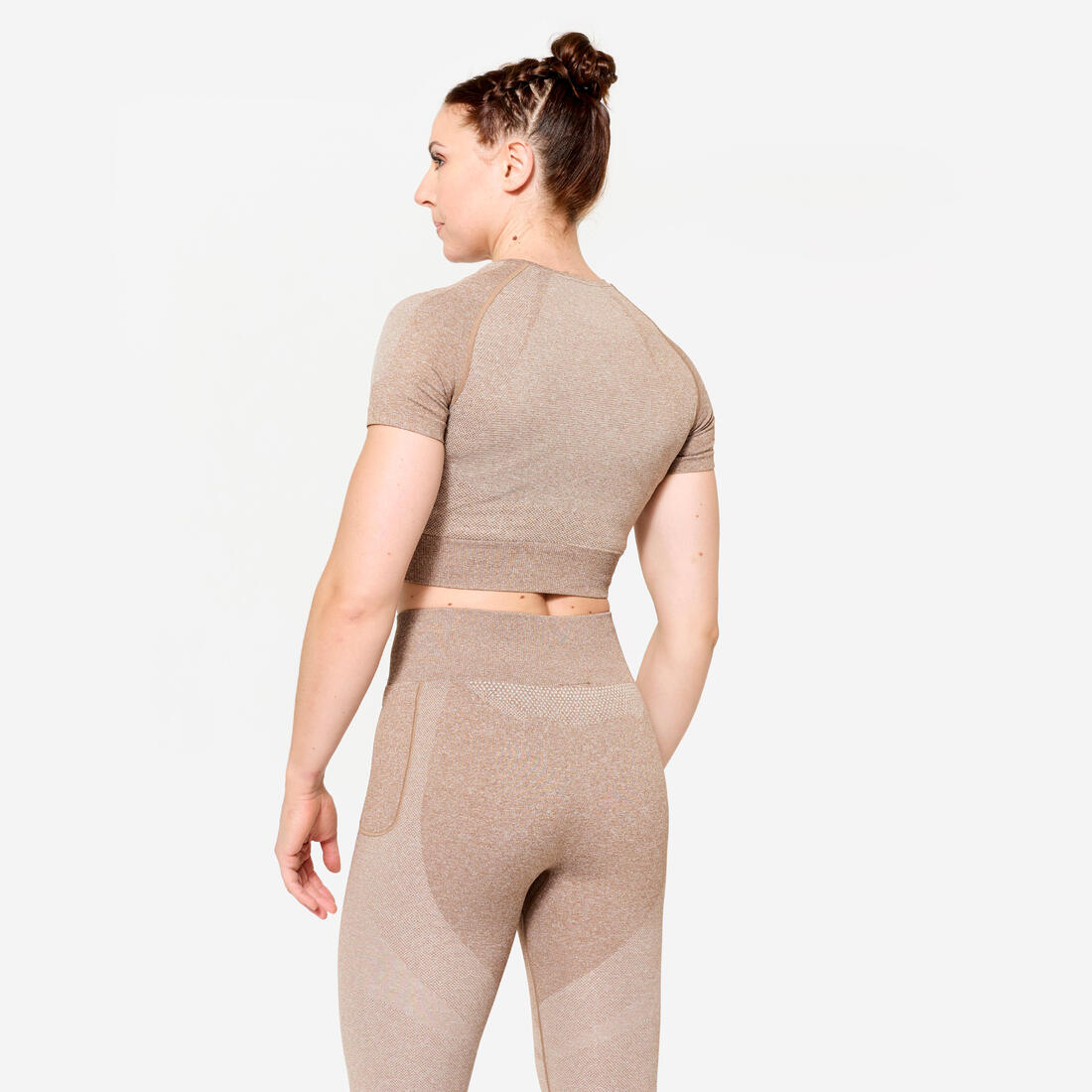T-shirt Crop top manches courtes Fitness seamless
