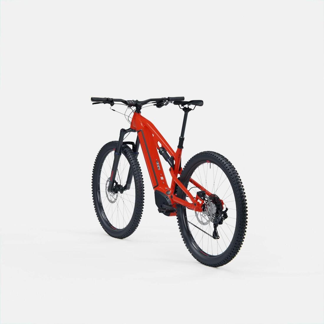 Vélo VTT électrique tout suspendu 29" - E-EXPL 520 S Rouge vif