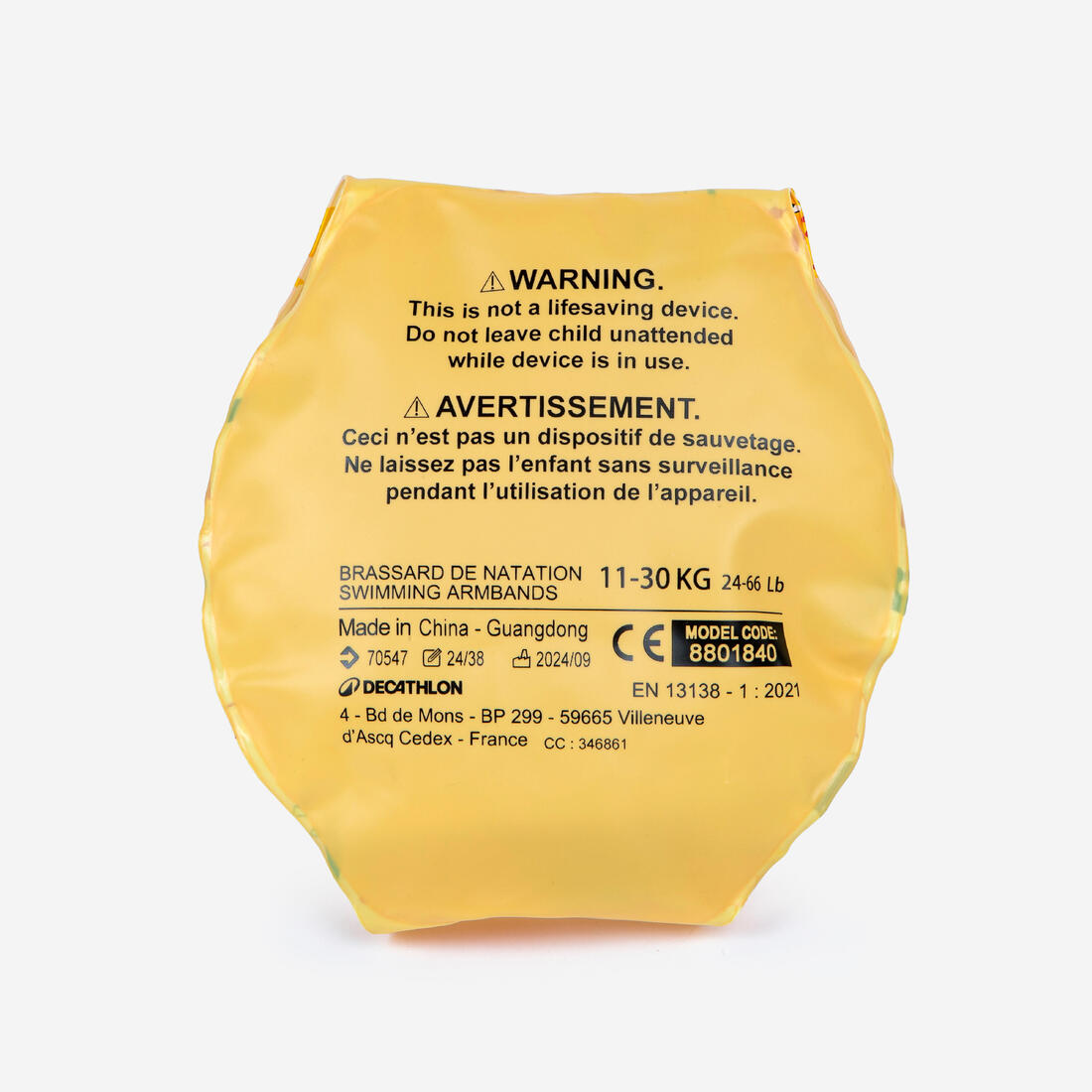 Brassards de piscine enfants rose imprimé "fleurs " 11-30 kg