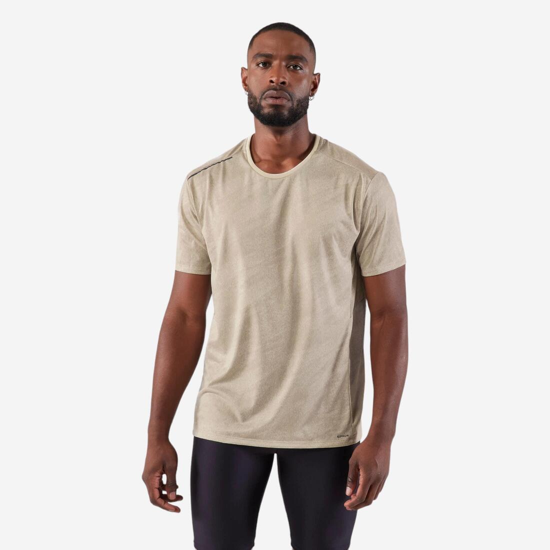 T-shirt de running respirant Homme - KIPRUN Run 500 Dry + Graph Lin