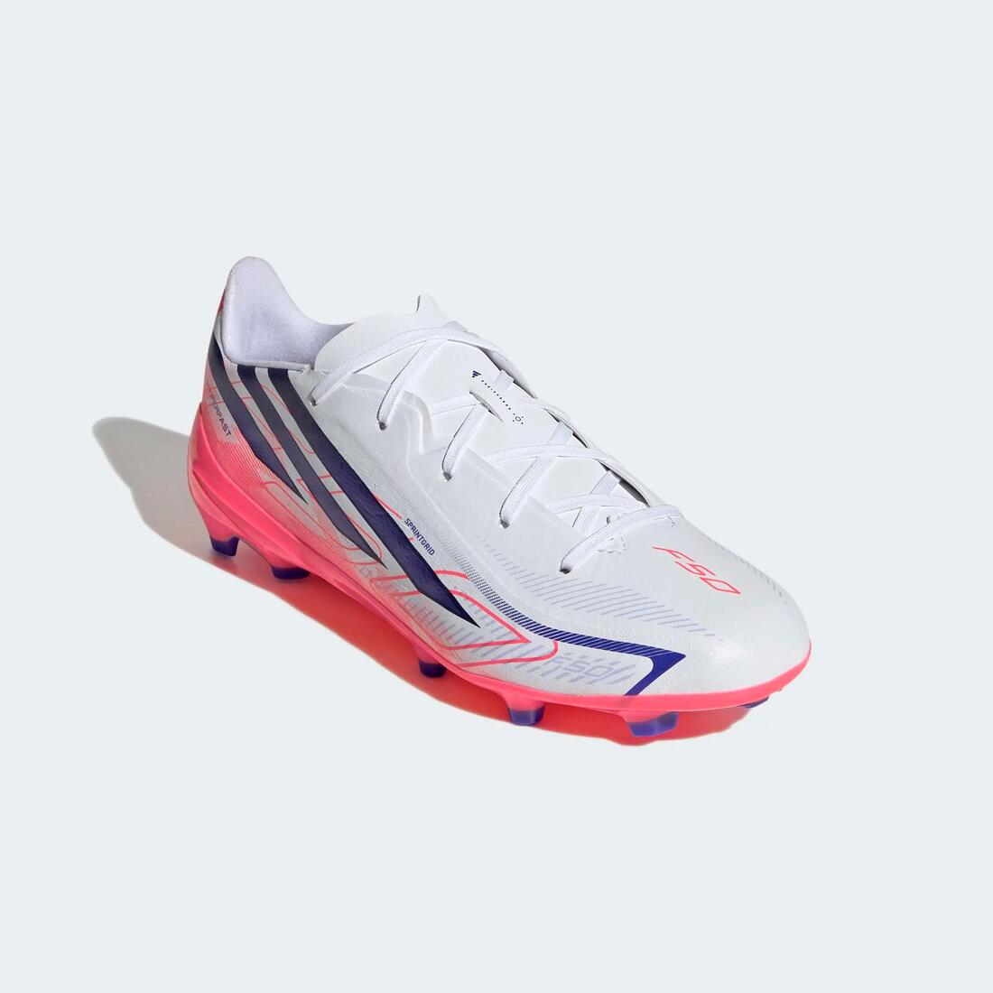 adidas F50 Hyperfast League FG/MG chaussure Enfant Blanc/Violet