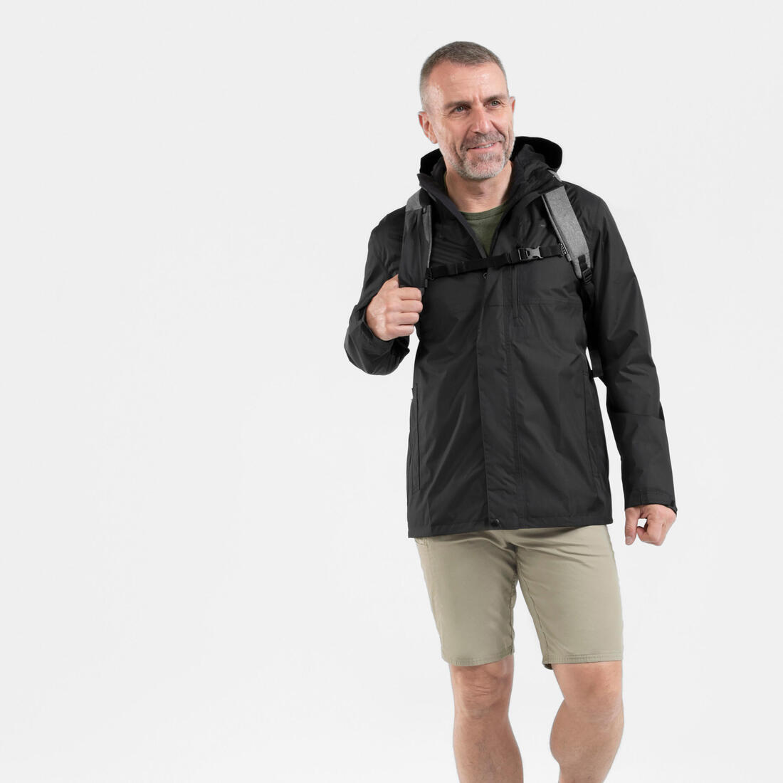 Veste de randonnée imperméable homme, NH500