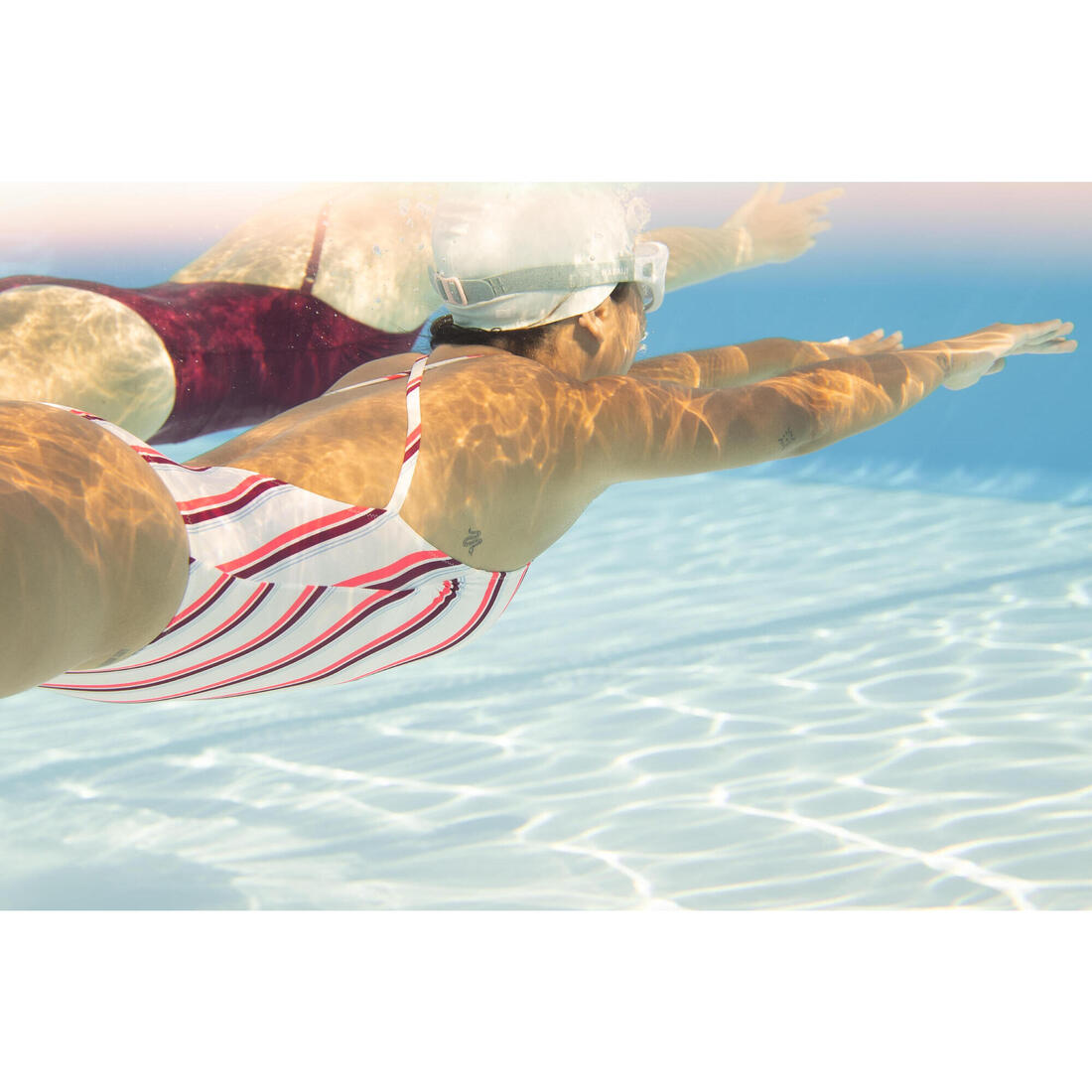 Maillot de Bain de Natation Femme 1 Pièce Lila Sharp Marine