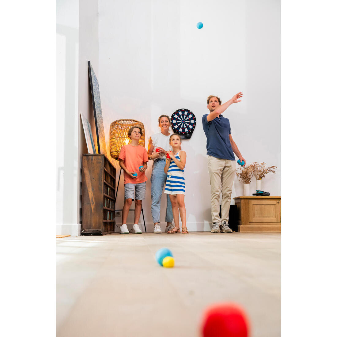 Jeu de 6 boules pétanque loisir ENTER 100 SOFT Intérieur Extérieur
