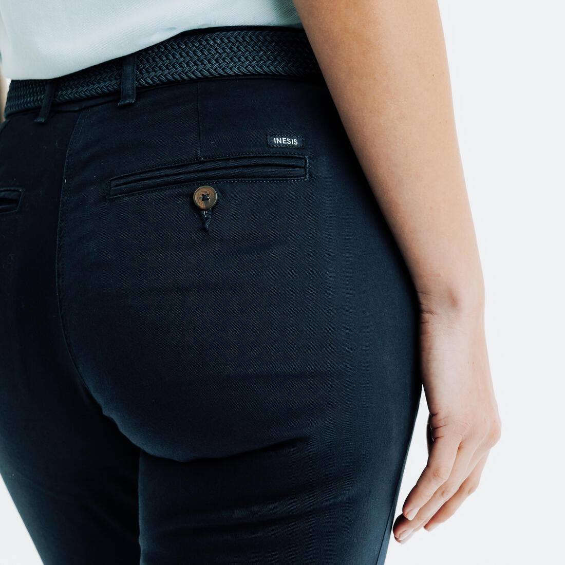 Pantalon chino de golf coton femme, MW500
