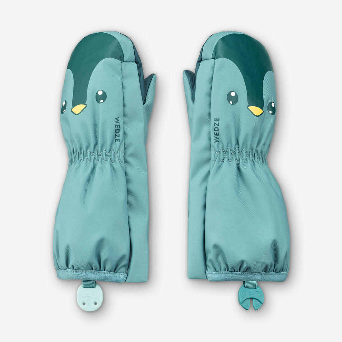 Moufles ski bébé, 500 warm – bleu cendré