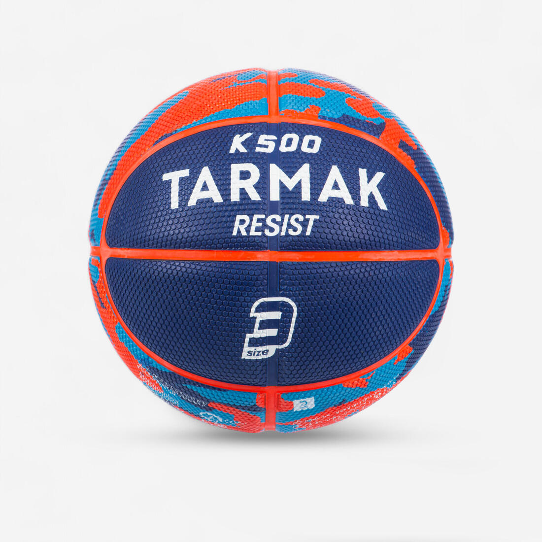 Ballon de basketball taille 3 Enfant - K500 Rubber bleu rouge