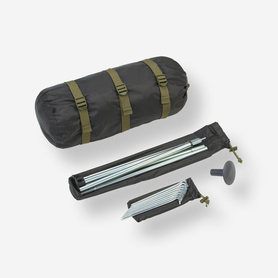 Tarp Tipi Bushcraft Bivouac Imperméable 2 Personnes+ Kaki