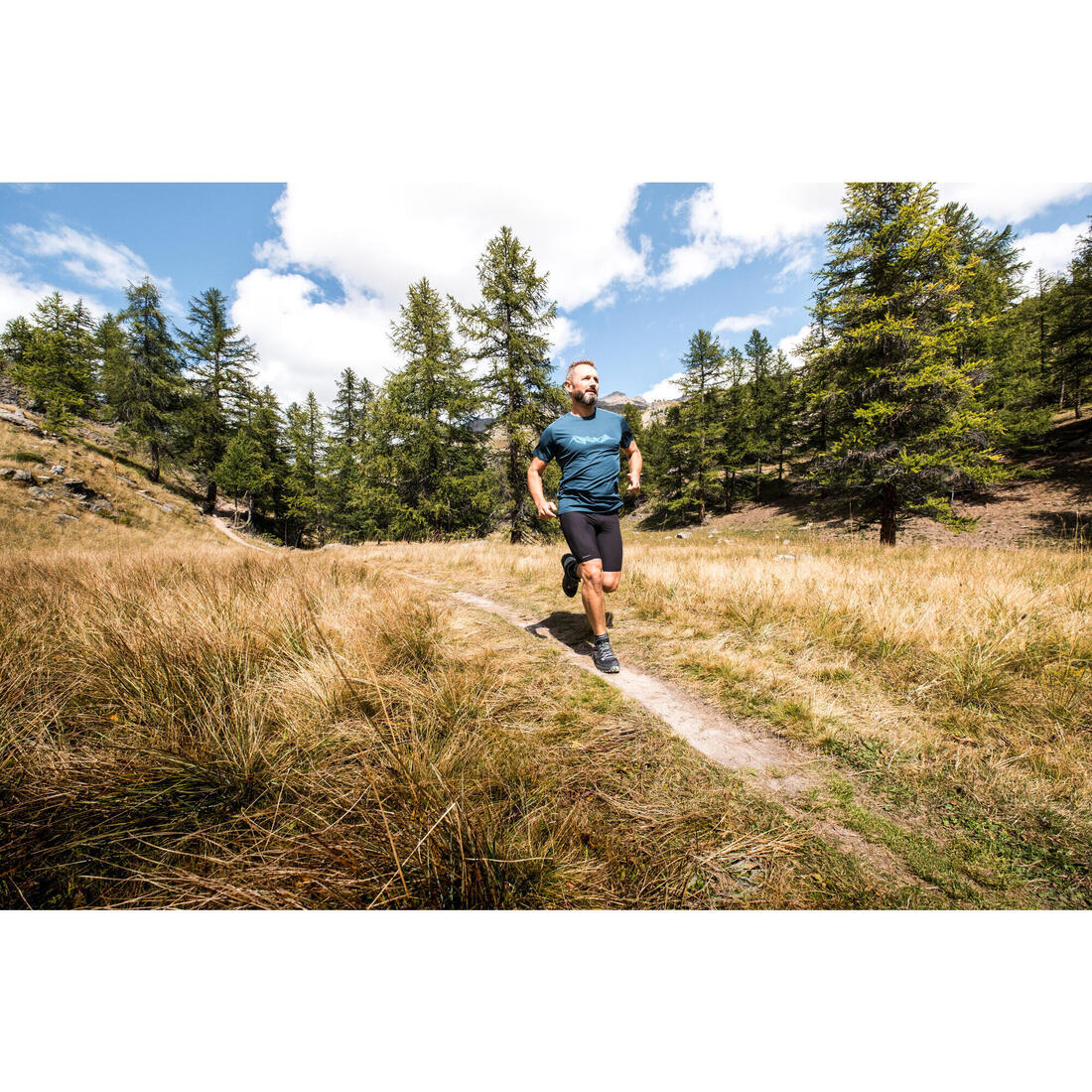 T-shirt de trail running résistant Homme - KIPRUN Run 500 Graph
