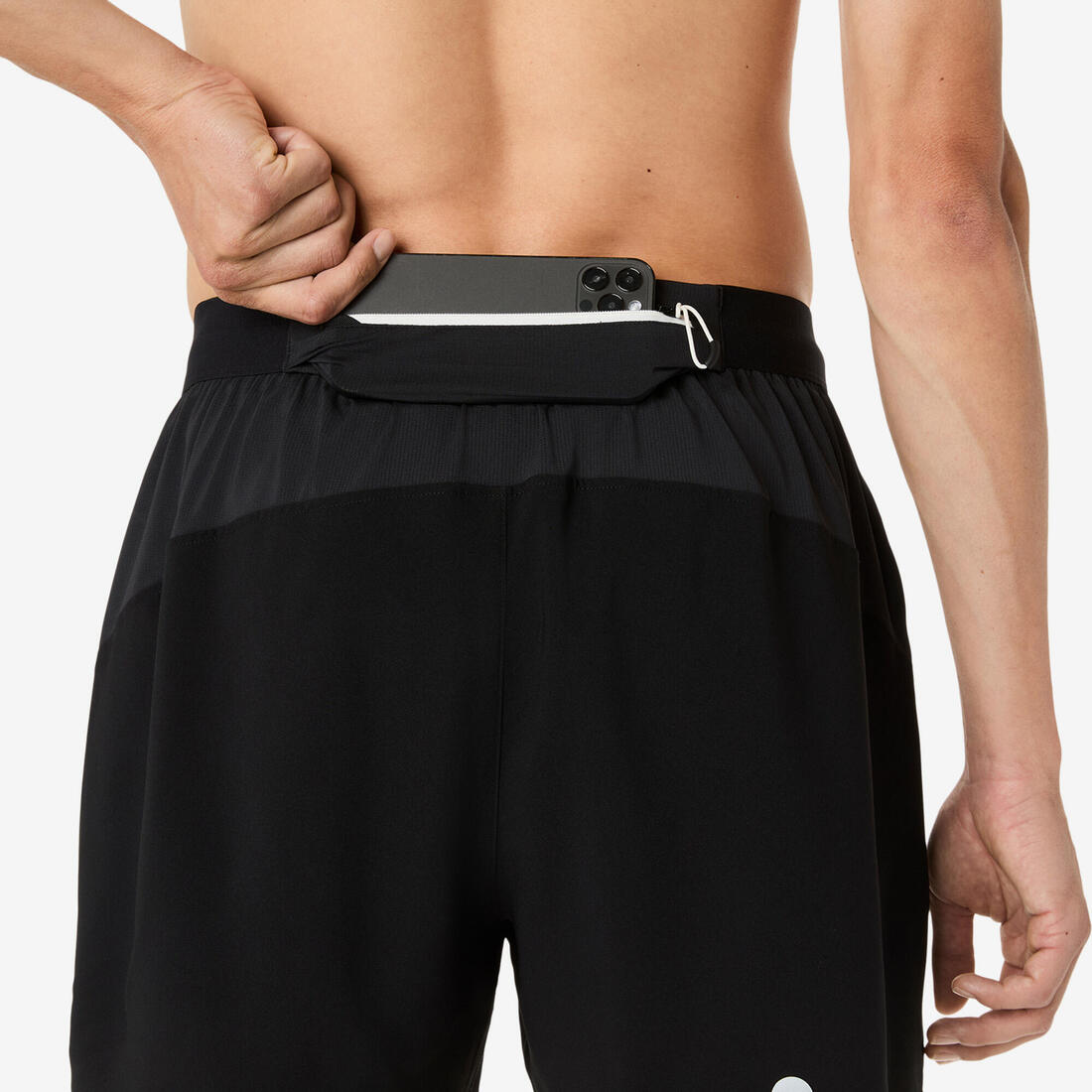 Short trail running homme, Asics FUJITRAIL noir et gris