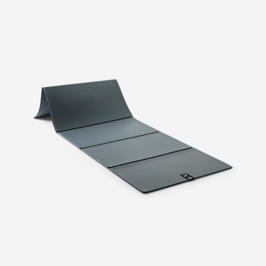 Tapis de fitness résistant et pliable 7mm, bleu gris