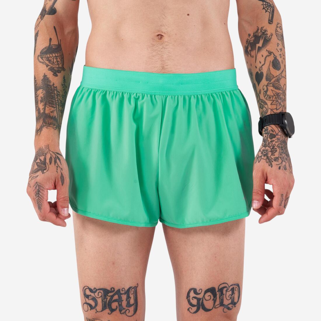 Short de running homme - Kiprun run 500 confort split
