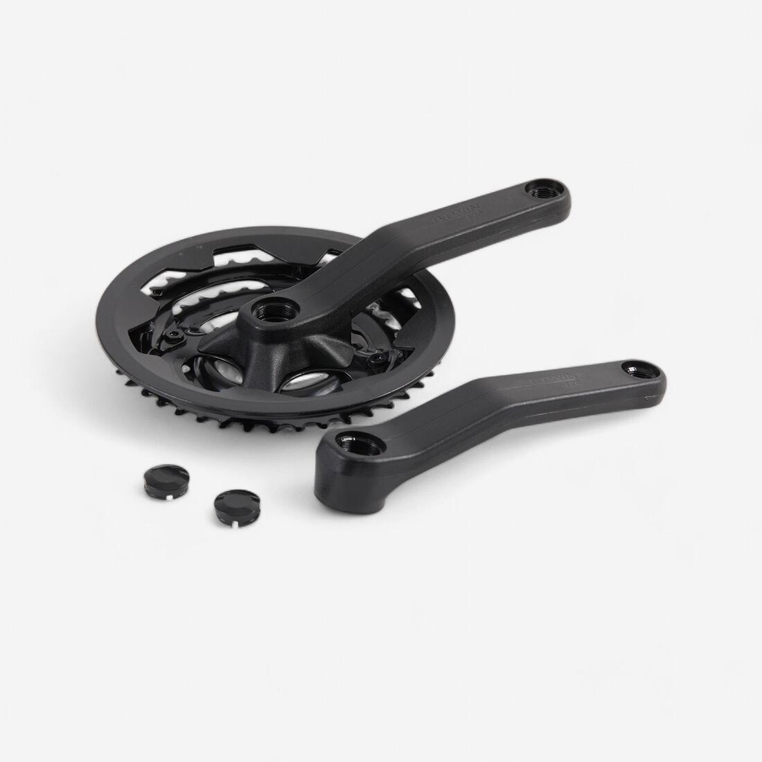 PÉDALIER VTT TRIPLE 8 VITESSES 42/34/24 170MM AXE CARRE