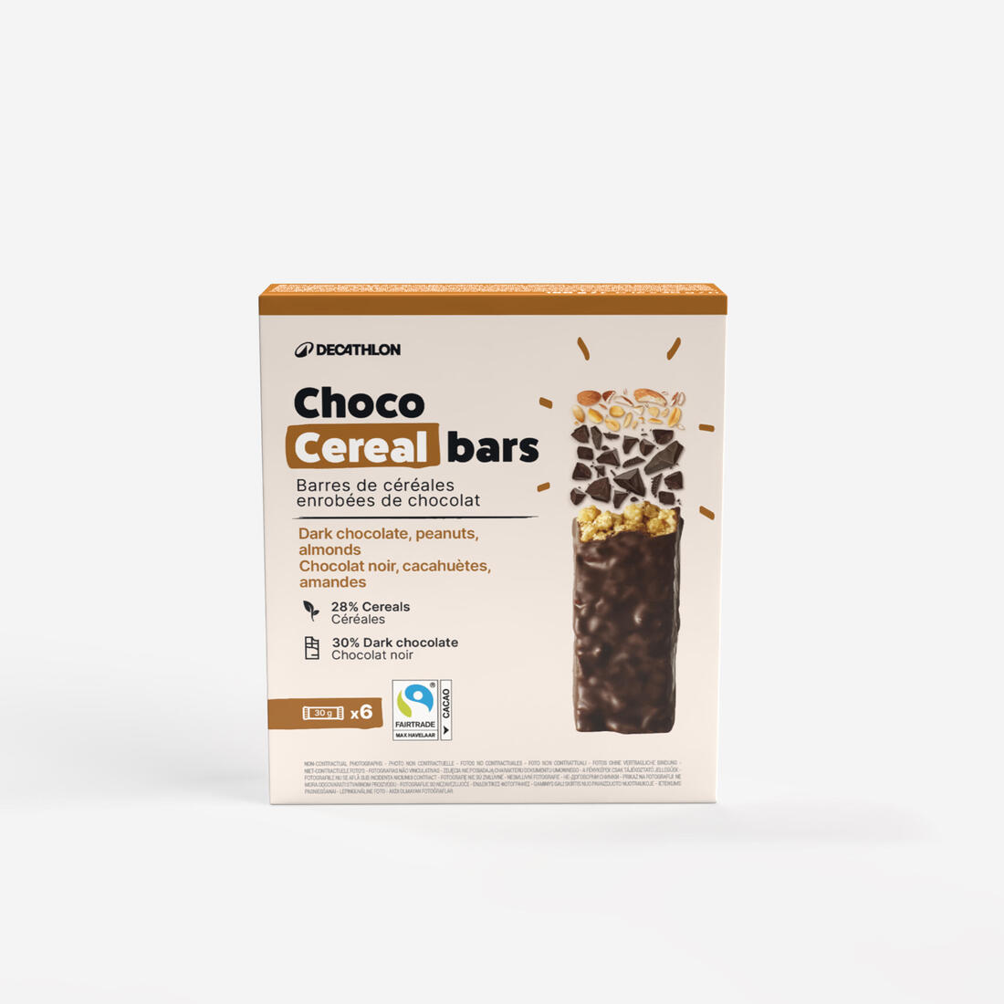 Barre de céréales coco enrobée chocolat au lait x6 – 8735000