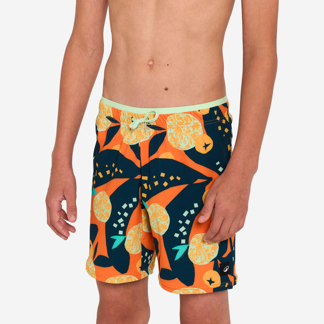 Short de bain long natation Garçon - 100 Hotu