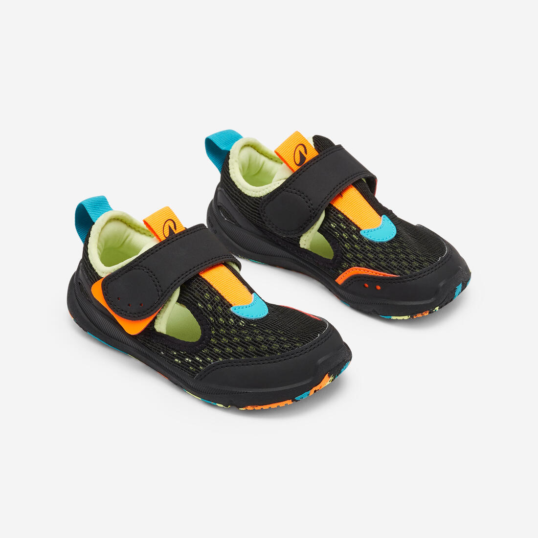 Chaussures Barefoot à scratch respirantes enfant, Stepper Fresh violet et