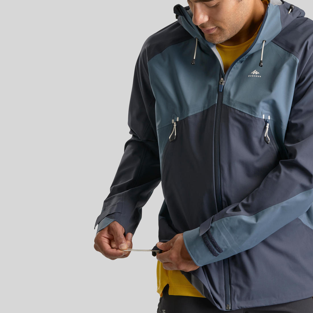Veste légère imperméable de randonnée - mh500 - homme
