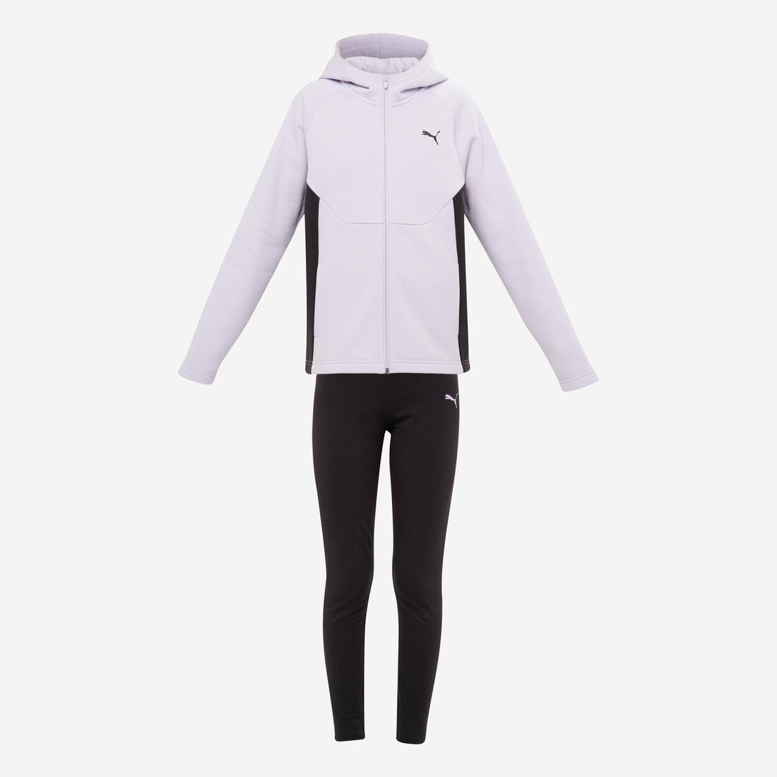 Survêtement zippé enfant, mauve et