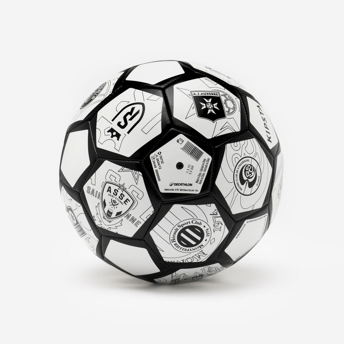 Ballon de football fans ball ligue 1 Mc Donalds multilogos clubs 2026-2027