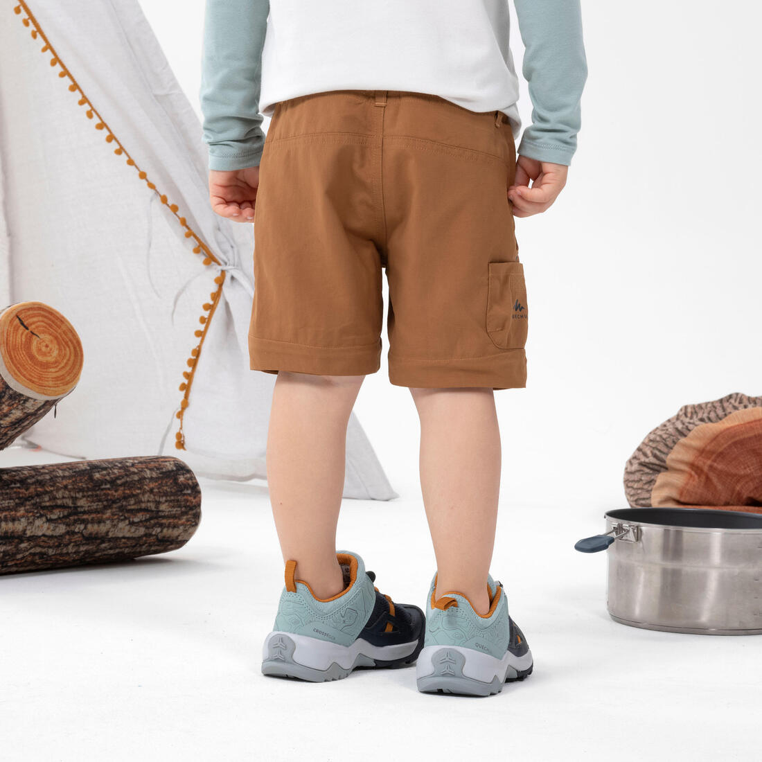 Pantalon de randonnée modulable enfant - MH500 KID 2-6 ANS