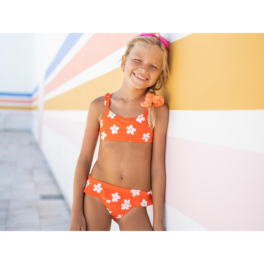 Bas de Maillot de Bain de Natation Lila Fille