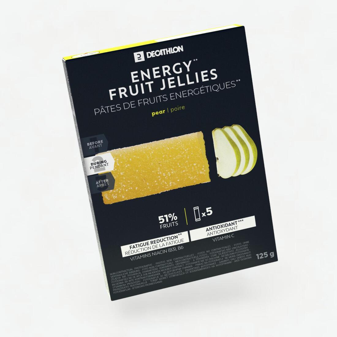 Pate de fruits énergétique poire 5x25g