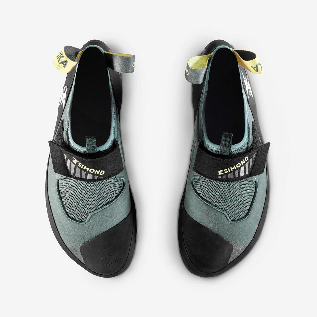 Chaussons d'escalade techniques et souples homme, Vertika Soft vert