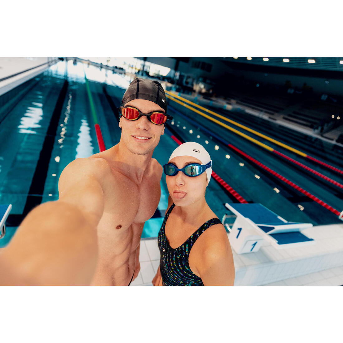 Lunettes de natation, Spirit noir miroir - Nouvel anti-buée