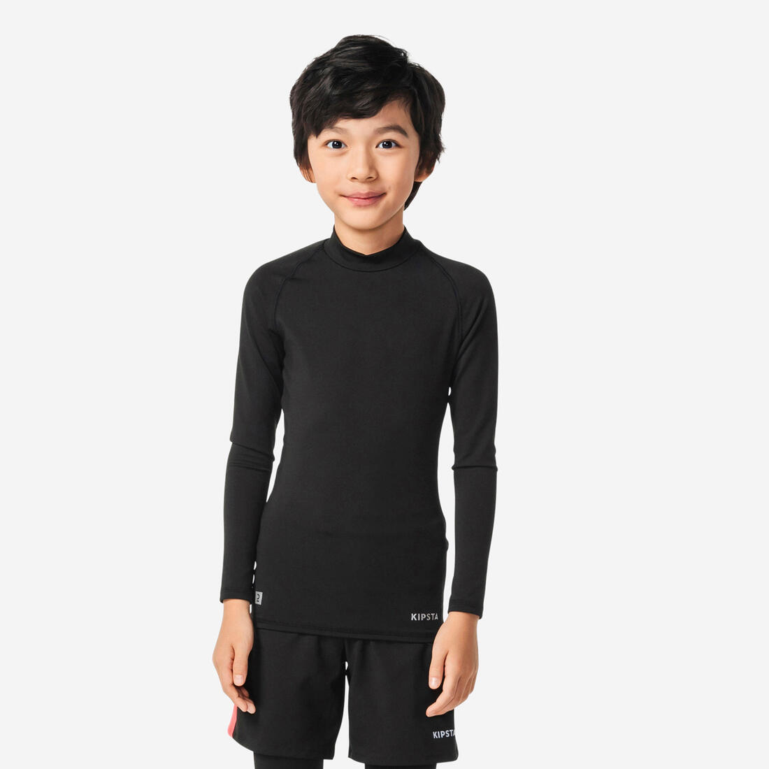 Sous-maillot de foot thermique manches longues enfant Keepconfort 100 noir