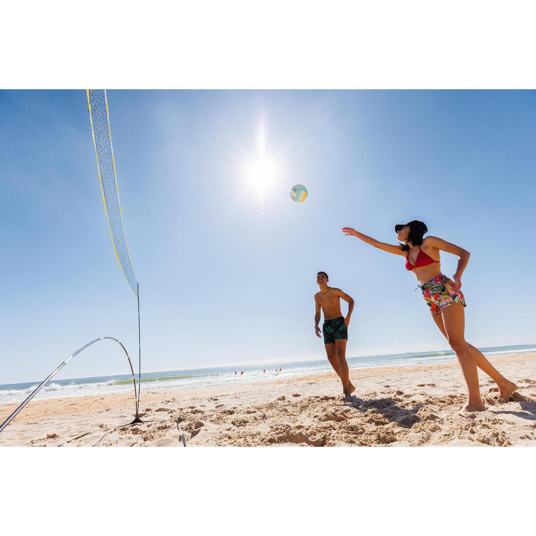 Set (Filet et poteaux) de Beach Sport d'initiation BS100