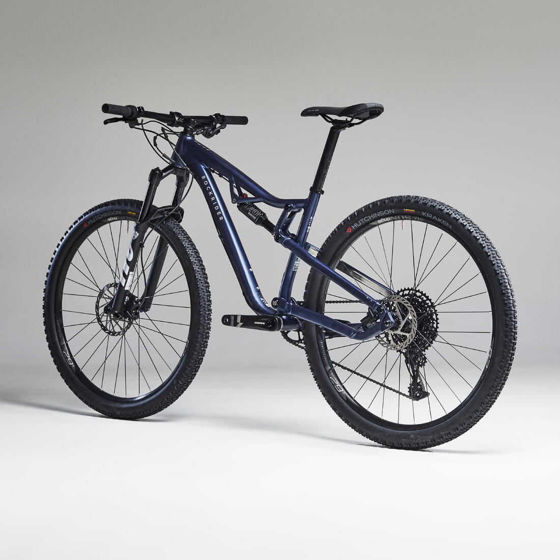 Vélo VTT CROSS COUNTRY RACE 100 S cadre aluminium Bleu