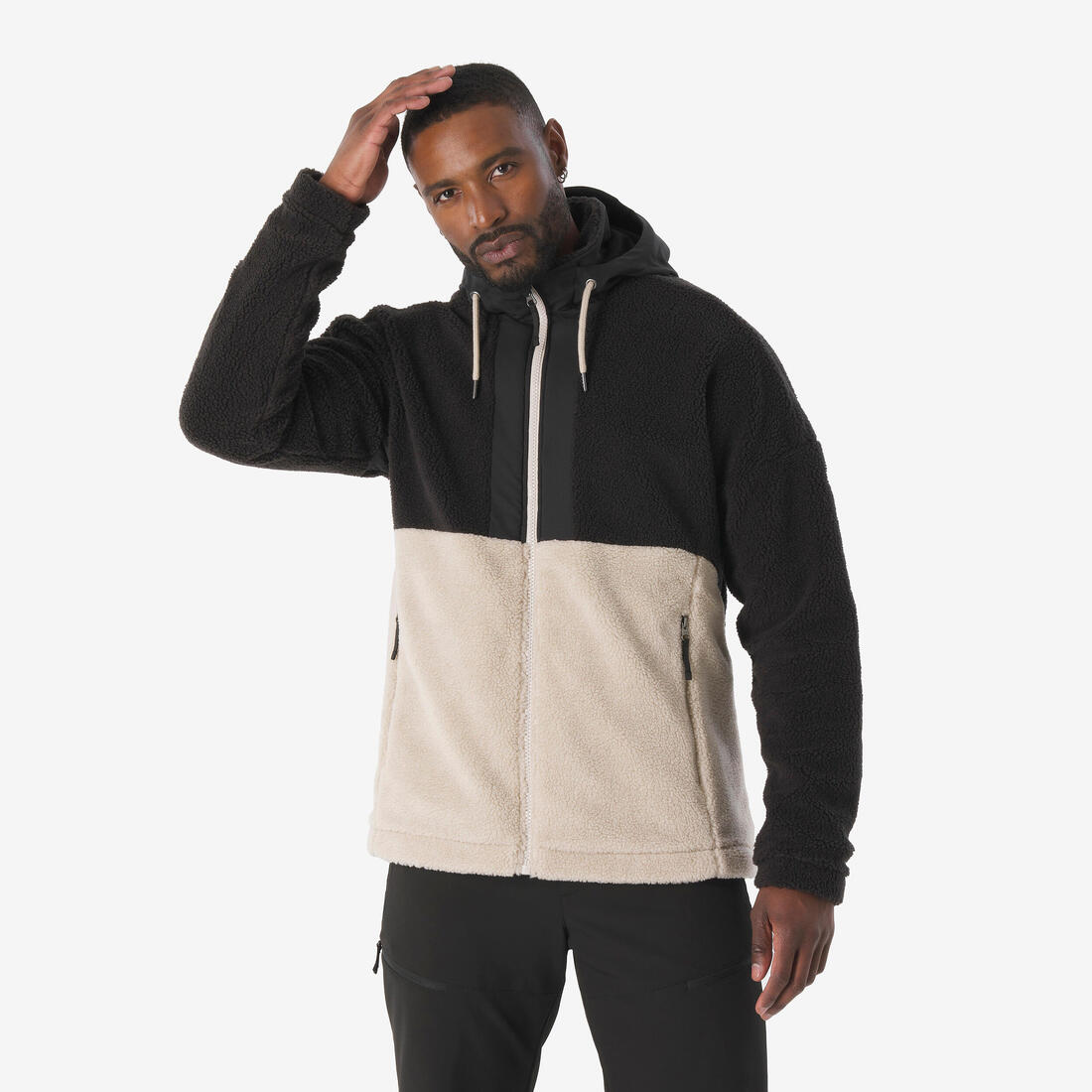 Veste polaire sherpa de randonnée chaude homme, SH900