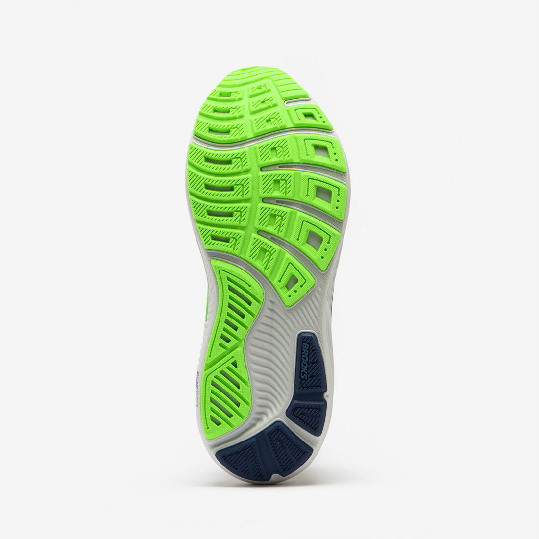 Chaussure de running Homme, Brooks Ghost 17 gris et vert