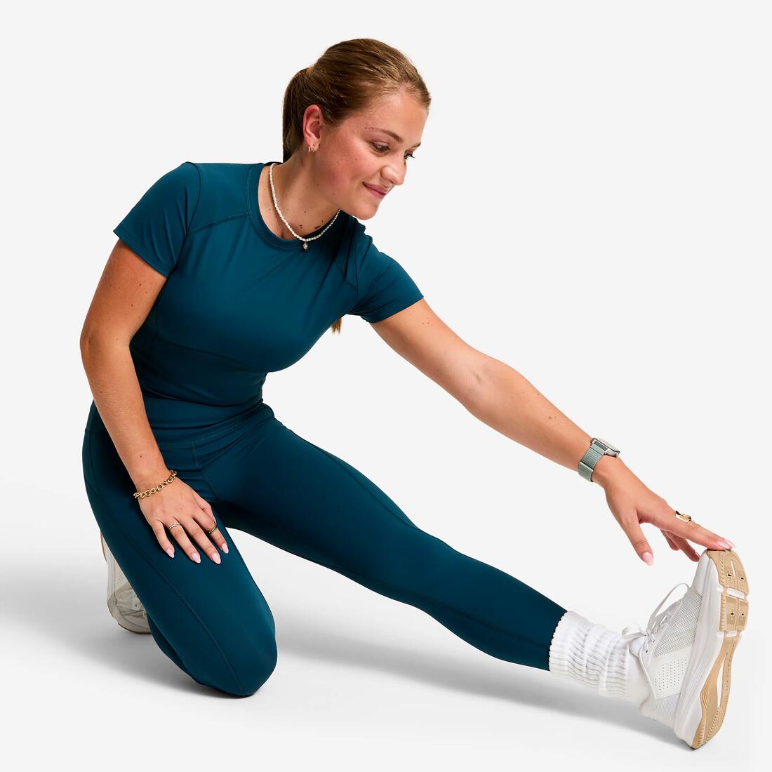 Legging de sport taille haute gainant femme foncé