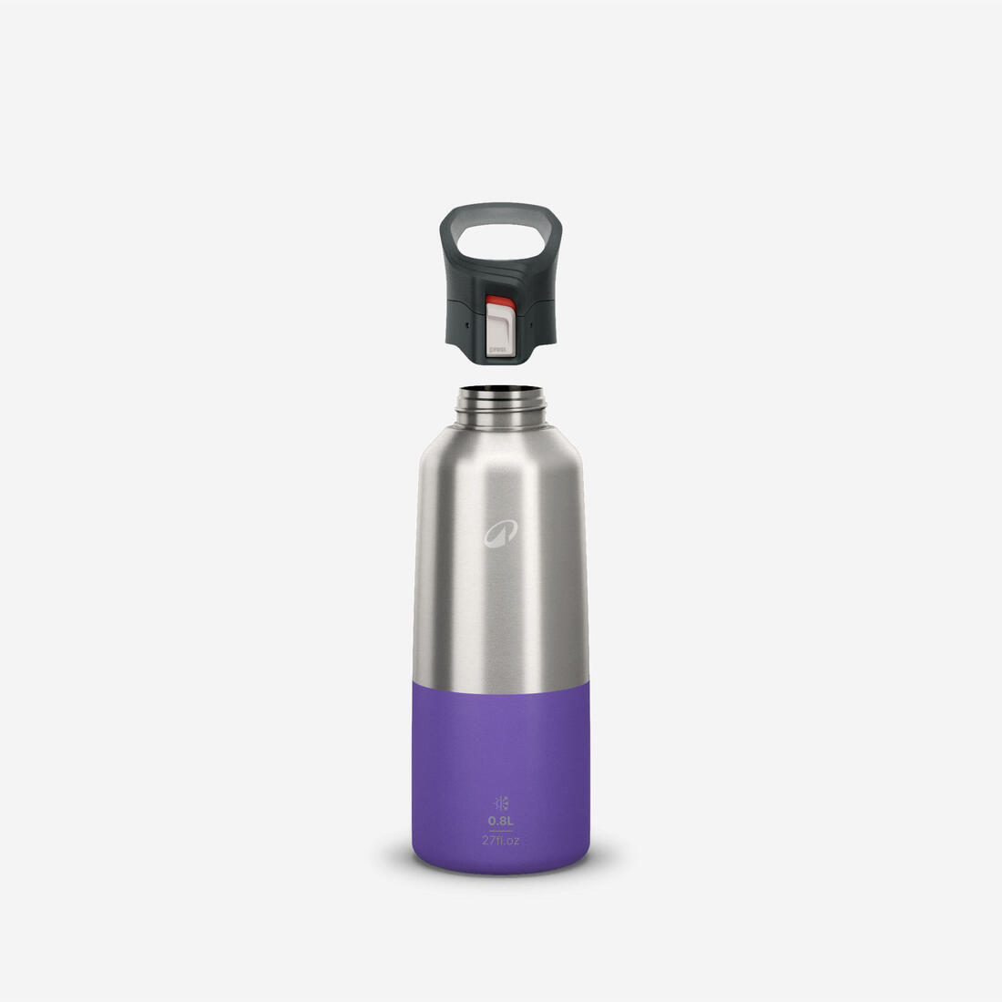 Gourde 900 isotherme inox 0,8L bouchon à ouverture rapide pour la randonnée