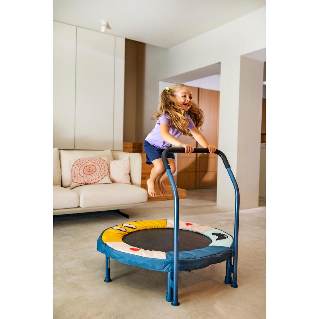 Barre de maintien pour mini trampoline enfant