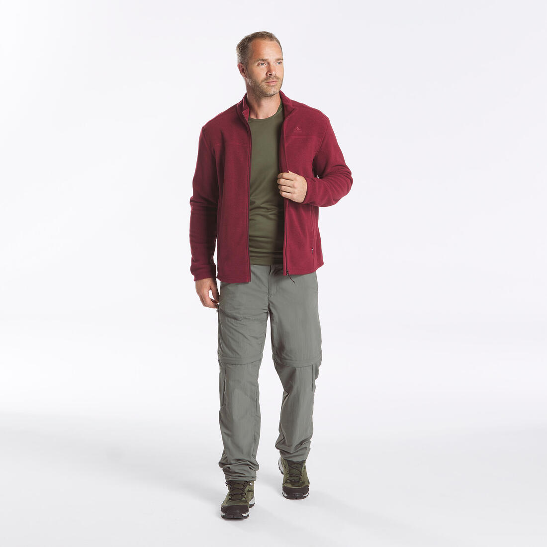 Polaire de randonnée montagne homme, MH100full zip