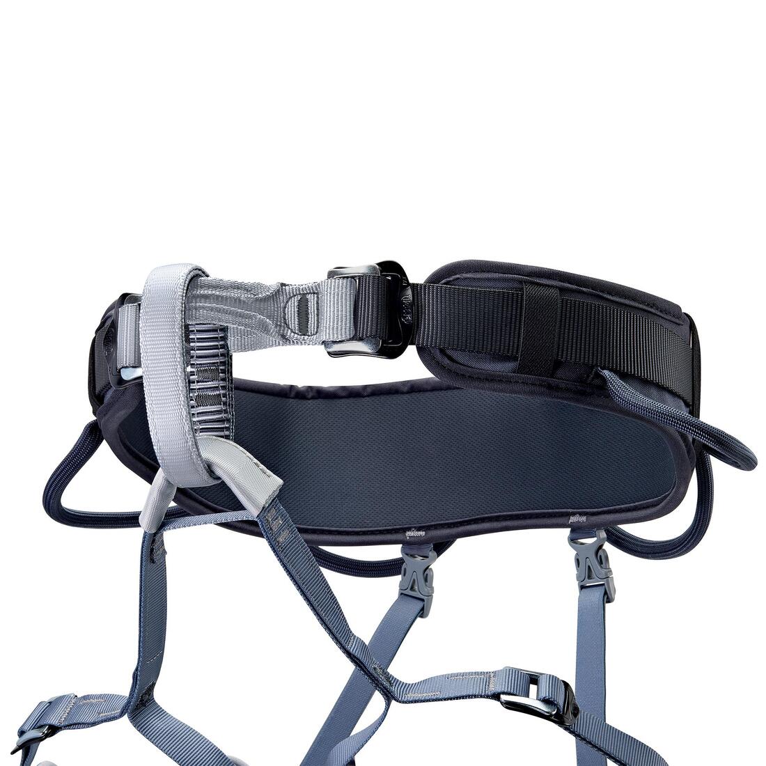 Baudrier escalade et alpinisme réglable CORAX gris