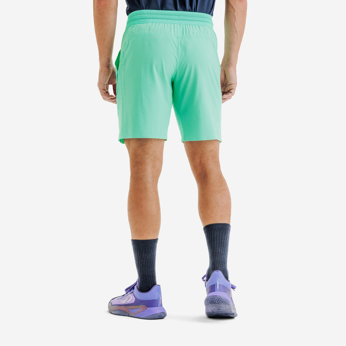 Short de tennis respirant homme, Dry+ Noir Gaël Monfils