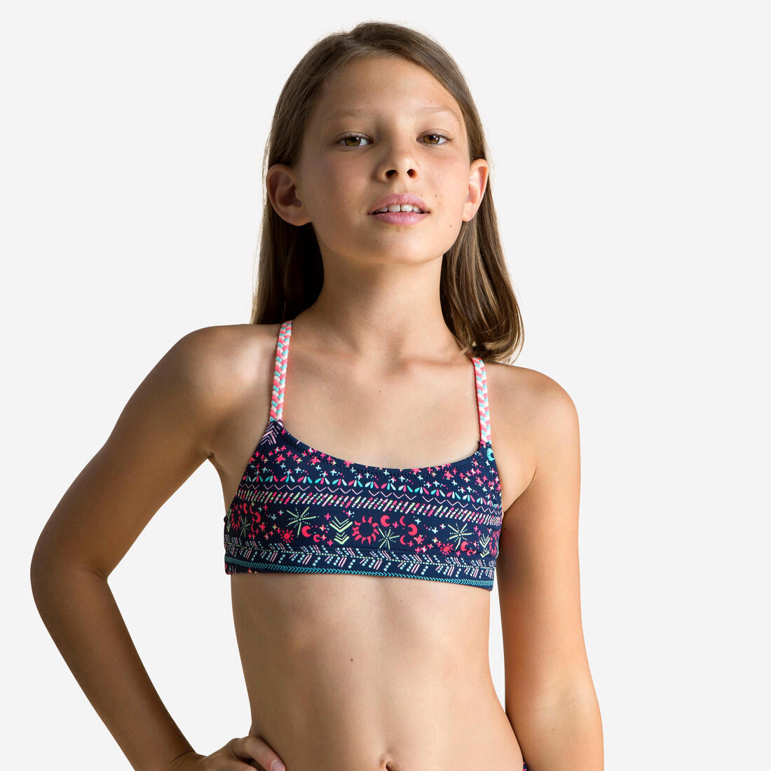 Haut de Maillot de Natation Fille 2 Pièces Lila Luna