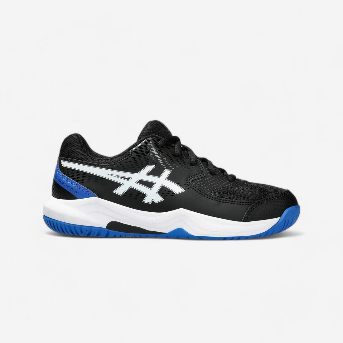 CHAUSSURES DE  TENNIS ENFANT ASICS DEDICATE NOIR BLEU